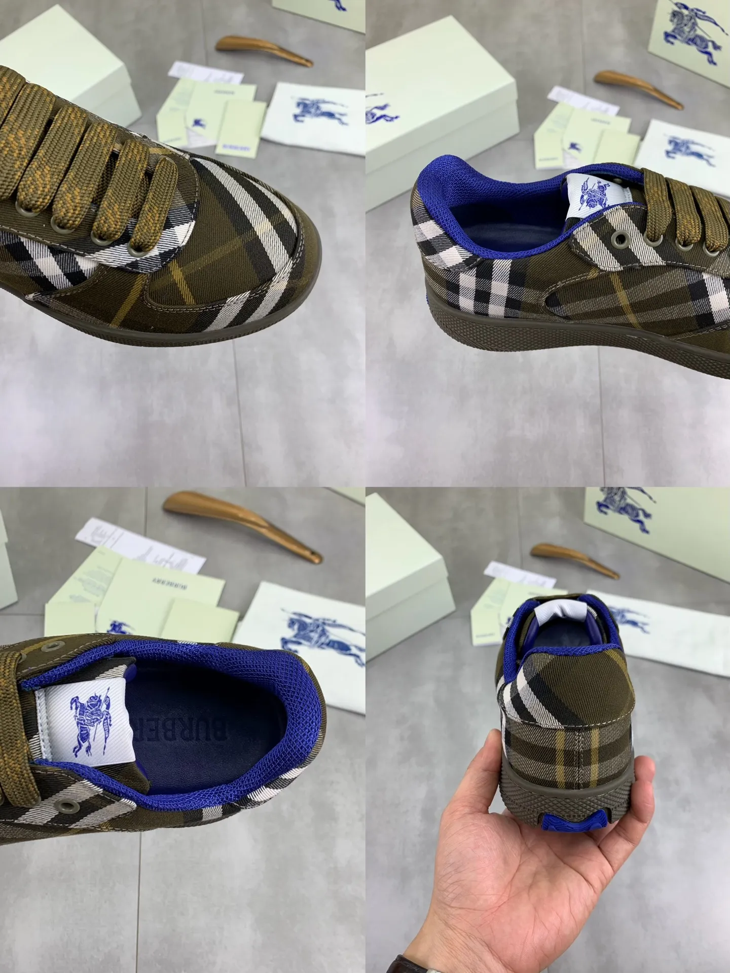 Factory price P580 [BURBERRY] Burberry - High-end quality original order - Upper: imported 🔝 original material - Inner: cowhide lining, feet; water-dyed cowhide - Outsole: ultra-light TPR rubber; two-color molded outsole - Super high quality control · Fine workmanship: highlighted (high-end, extravagance, grade) -Size: 38-46 (Male 38 46 can be customized) · Color: 5️⃣ colors available